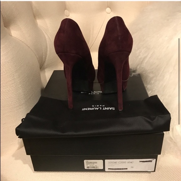 Saint Laurent “Janis” burgundy - Picture 5 of 5